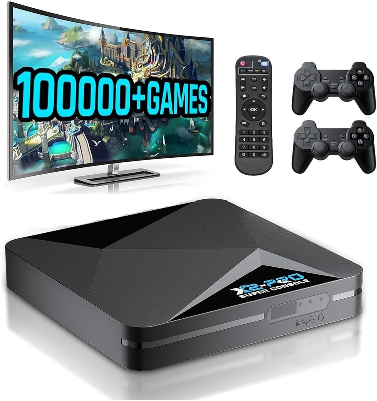 Super Console X2 PRO Retro Video Game Console Android, TV with 100,000+Games