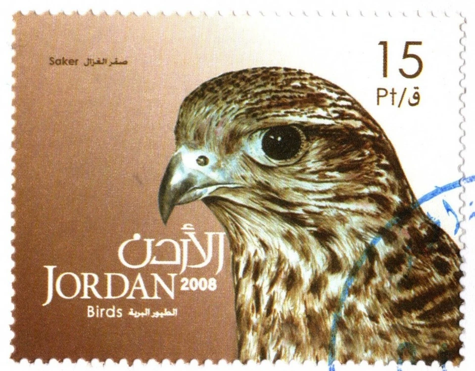 JORDAN 2008/09 BEAUTIFUL WILD BIRDS COMPLETE SET 8 STAMPS & S.S FIRST DAY COVER - Image 4 of 4