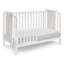 Suite Bebe Brees Contemporary Wood Toddler Guard Rail in White Finish