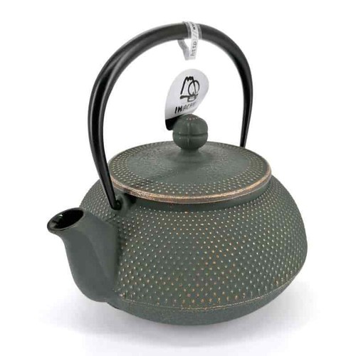 japanische Guss-Eisen Kanne Iwachu Arare 1,2l Bronze - Teekanne - Eisenkanne - Bild 4 von 4