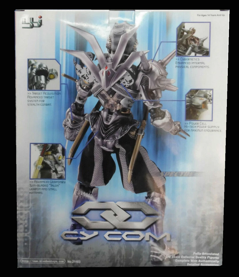 Blue Box BBi 1:6 Cy Com Series Spectre GI Joe Henshin Ninja Assassin Sin usar, en caja Raro Foto 3 de 4