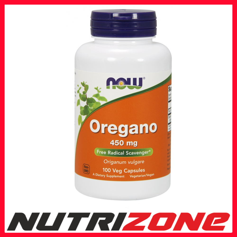 NOW Foods Oregano 450mg Free Radial Support  - 100 vcaps