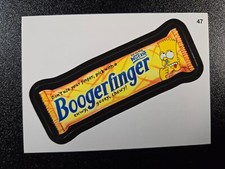 Tarjeta de paquetes extravagantes parodia de Bart Simpson The Simpson's Butterfinger