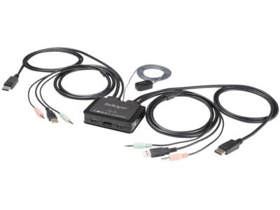 StarTech.com SV211DPUA4K 2 Port DisplayPort KVM Switch - 4K 60Hz - Compact Dual
