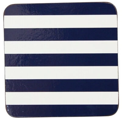 4er Set Untersetzer Stripes abwischbar Korkunterseite Krasilnikoff Danish Design - Bild 1 von 2