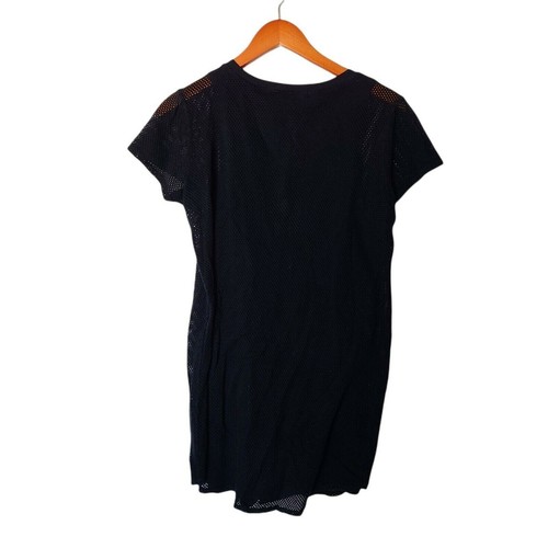 Michael Stars Women's Mesh Tee Shirt Dress Black M Medium - Picture 7 of 9