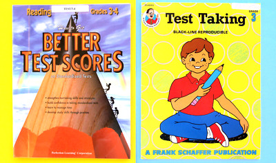 2 BETTER TEST PRACTICE GR. 3-4 WORKBKS ANSWERS READ MATH WRITE + VOCAB TEST PREP