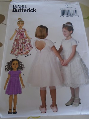 301 Patron Butterick 3 Versions Robe Ceremonie Enfants T 2 Au 8 Ans Ebay 301 Patron Butterick 3 Versions Robe Ceremonie Enfants T 2 Au 8 Ans Ebay