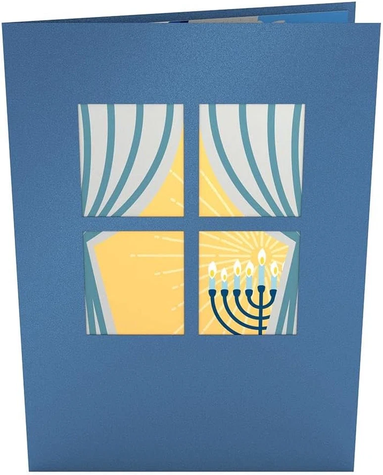 Tarjeta emergente de vacaciones para ella y él - Tarjetas de felicitación 3D Hanukkah para niños, niñas Foto 3 de 4