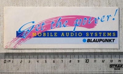 Aufkleber/Sticker Blaupunkt Get the Power Mobile Audio Systems