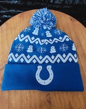 Indianapolis colts Winter Pom Little Snowmen Knit Beanie Youth