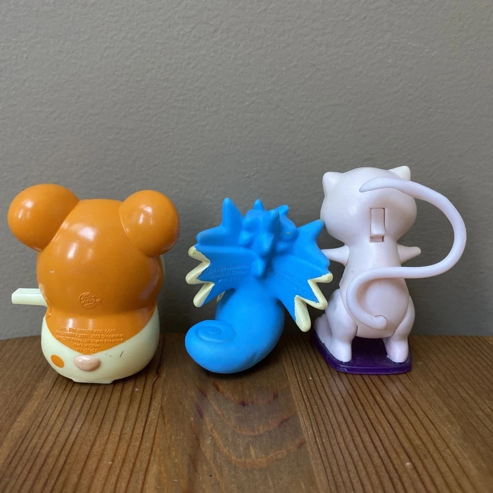 Burger King Pokemon Figura Lote de 5 Juguetes de Comida Rápida De Colección 1999 Nintendo Foto 4 de 4