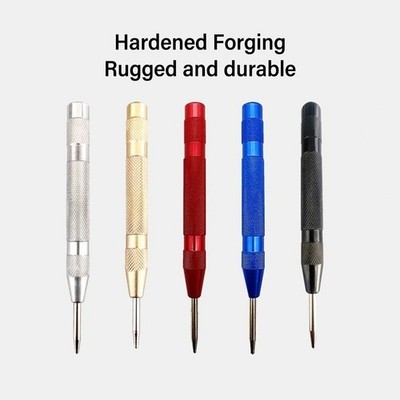 Center Hole Punch Set Carbon Steel Multifunctional Auto Center Punch Locator Wit