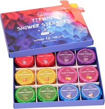 Shower Steamers Aromatherapy 12 Pack Shower Bombs with Natural Essential Oils, H