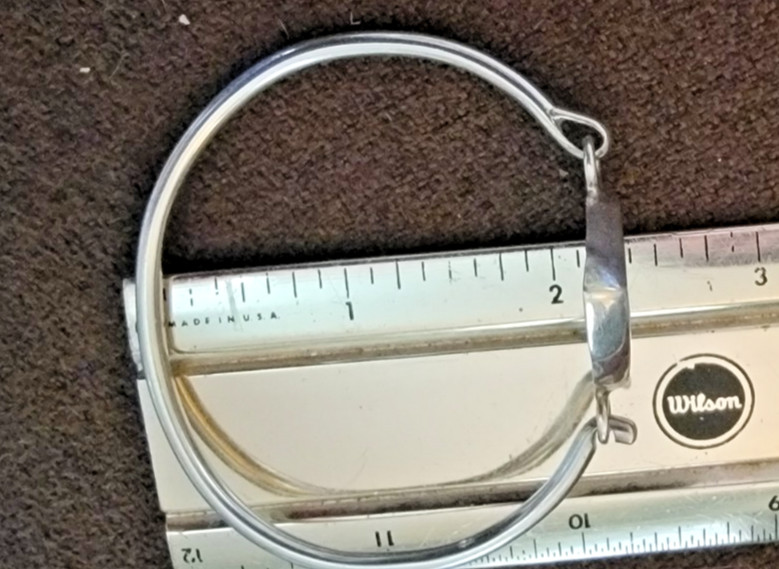 Solid 925 Strling Silver Heart Bracelet latched B… - image 12