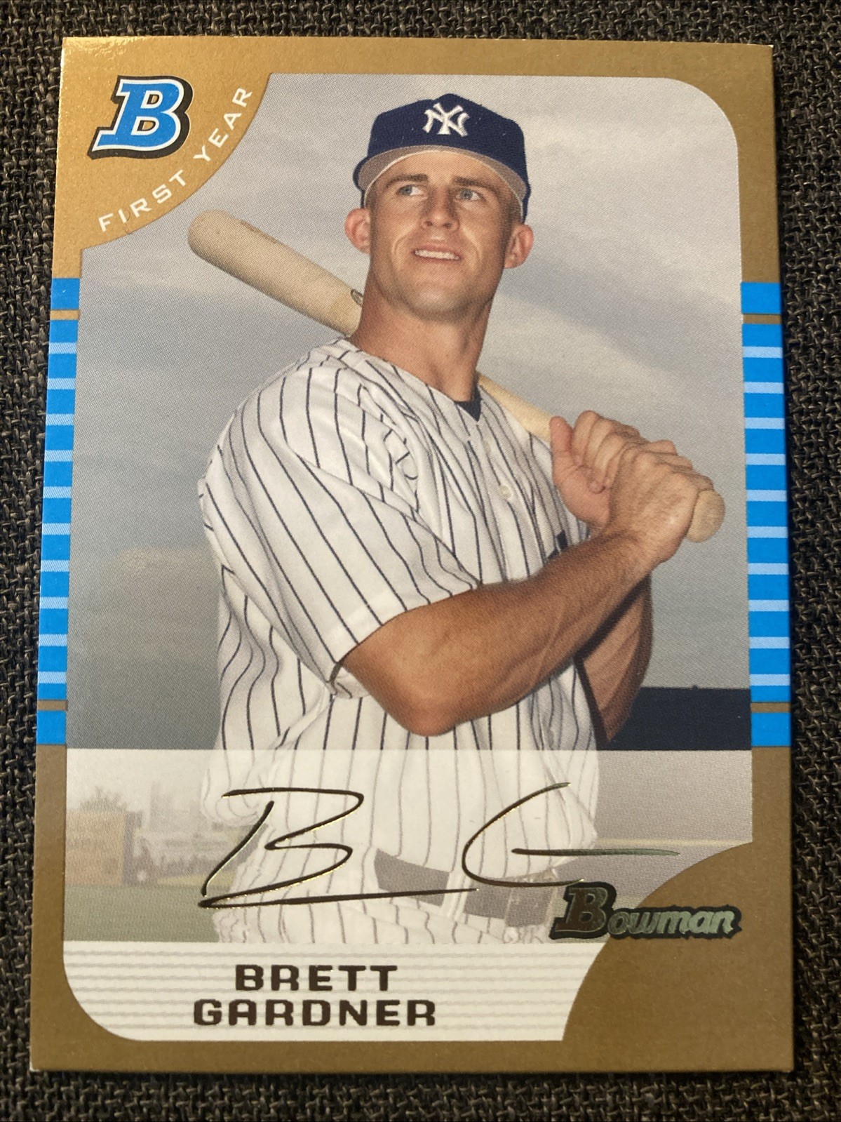 2005 Topps Bowman Gold Brett Gardner #BDP85