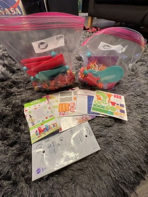 Vintage Mattel Ello Creation System Ello-opolis Huge Lot Parts Stickers