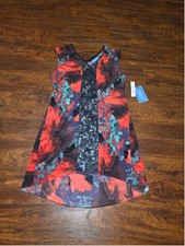 Simply Vera Wang Dress multi colored Medium NWT