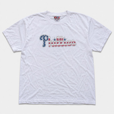 Philadelphia Phillies Bayside T-Shirt Herren Wheeler 45 MLB L Weiß Made in USA