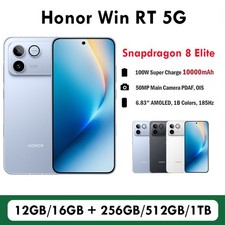 Honor Win RT 5G Phone 6.83'' 185Hz Snapdragon 8 Elite 50MP 10000mAh Android 16