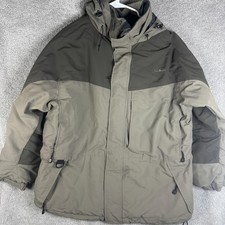 L.L. Bean Jacket Mens XL Green Hooded Insulated Thinsulate Ski Parka Outdoor