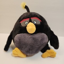 Commonwealth Toy 2015 Angry Birds Movie 13" Bomb Plush Black, EUC