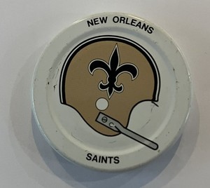 1971/72 Gatorade Cap / Lid With NFL Helmet Logo New Orleans Saints