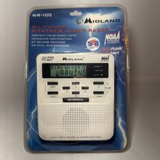 New Midland WR-100 Weather Radio Public Alert Hazards Emergency Monitor NOAA