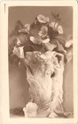CERAMIC STATUE FLOWER POT c1910 postcard real photo rppc antique unusual