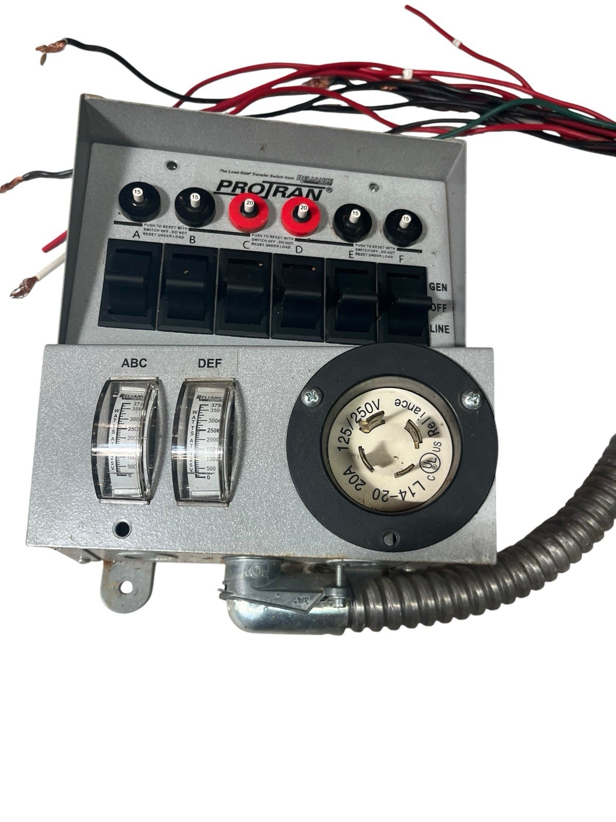 Reliance Controls ProTran Model 31406C Generator Transfer Switch