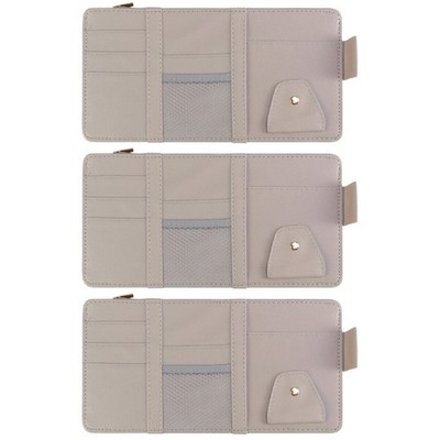  3 Pieces Sonnenblenden-organizer Multifunktionaler Sonnenvisierorganisator