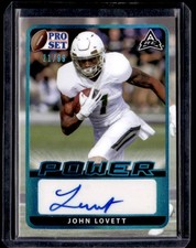 John Lovett 2021 Pro Set Power Platinum Auto /99 #BA-JL1 Penn State