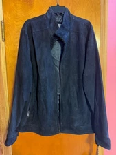 **NEW** w/tags MSRP $695 - Daniel Cremieux Navy Leather Motorcycle Jacket XL