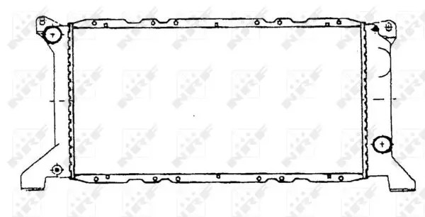 Radiatore Motore Alette Saldato 600 - 322 MM Alluminio NRF per U.a. Ford - Immagine 3