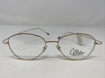 CW Bliss Sheer Yellow Gold 51-19-145 Metal Full Rim Eyeglasses Frame IK25
