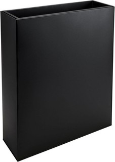 Raumteiler ELEMENTO pulverbeschichtetes Stahlblech Schwarz 75x25x90 cm B Ware