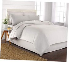 Duvet Cover by , 3 Piece Set, Genuine 100 Organic Viscose Derived King White