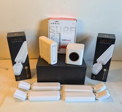 UBIQUITI AMPLIFI HD MESH SYSTEM ! 4 ANTENNAS AND MODEM INCLUDED !!