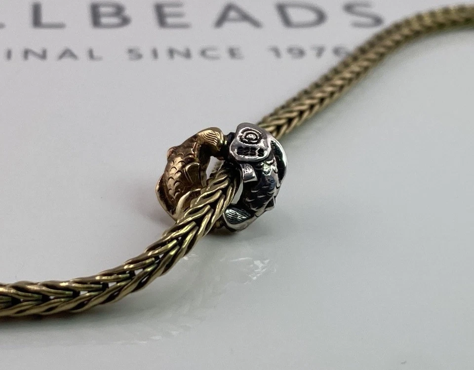 Trollbeads Happy Fish Bead Oro 18K Plata 925 Foto 3 de 4