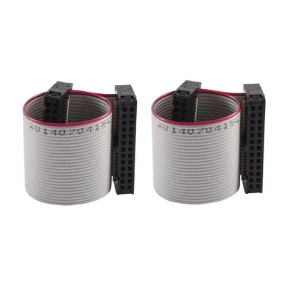 UXCELL 2 pcs 10cm IDC 26 épingles Câble extension disque dur câble plat pour carte mère
