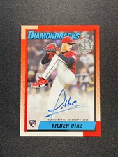 2025 Topps Series 2 1990 Auto Yilber Diaz #90A-YD RC Rookie Diamondbacks KE21
