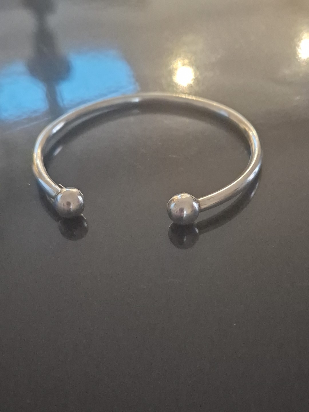 925 Silver Torque Cuff Bangle - image 4