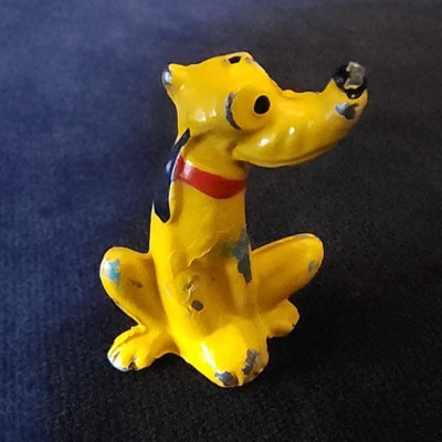 Rare Salco Disney Pluto Lead Miniature Figurine 1930s-1940s Vintage Mickey Dog