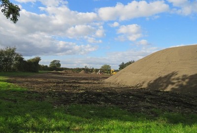 Foto 6x4 Vorrat Oberboden und Verarbeitungsgebiet Old Dalby RJ und JL F c2016