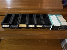 EALIST 400 REALOMATIC TRAY 30 Cap Slide Projector File CADDY Set Of 8 Vintage