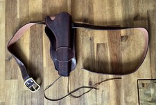 Cross Draw Coltgürtel Holster Leder für Revolver Colt Navy 1851 Western