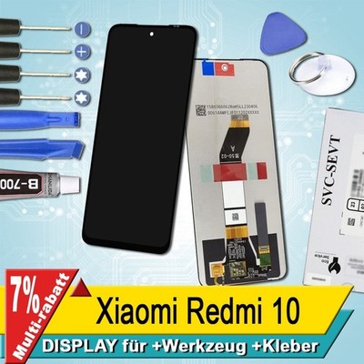 Display Für Xiaomi Redmi 10 Bildschirm Service Pack Schwarz+