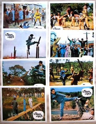 DER TODESARM DES KUNG FU - 16 Aushangfotos Lobbycards - 1973 Chao Zhou Da Xiong