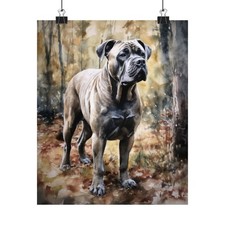 Neapolitan Mastiff Dog Art Print, Dog Wall Art, Animal Art Print, Per Art