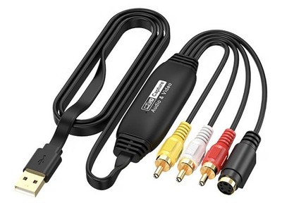 VHS~Digital Converter 1080p AV~USB/RCA TO USB CONVERTER FOR VHS VCR